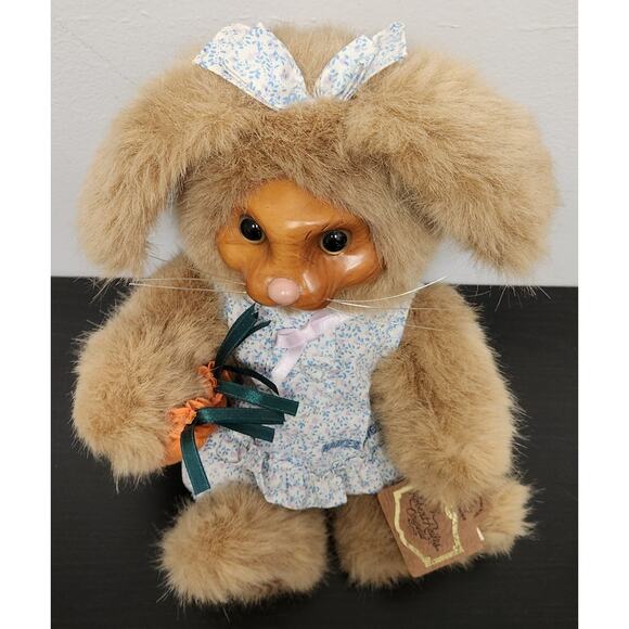 Vintage Robert Raikes Original "53416 Dottie" Wooden Face Doll w/ tags - Picture 2 of 10